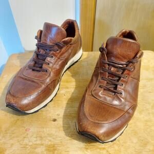 Benheart Baldi H900 Men's US 12 Brown Leather Lace Up Oxford Dress Sneaker Shoes